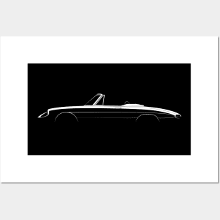 Alfa Romeo Spider Duetto Silhouette Posters and Art